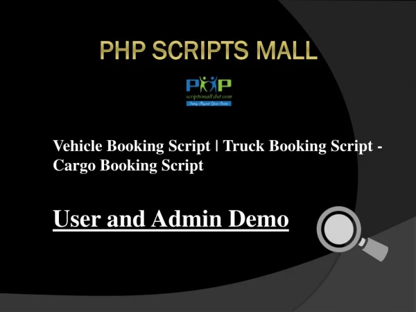 Truck Booking Script - Cargo Booking Script