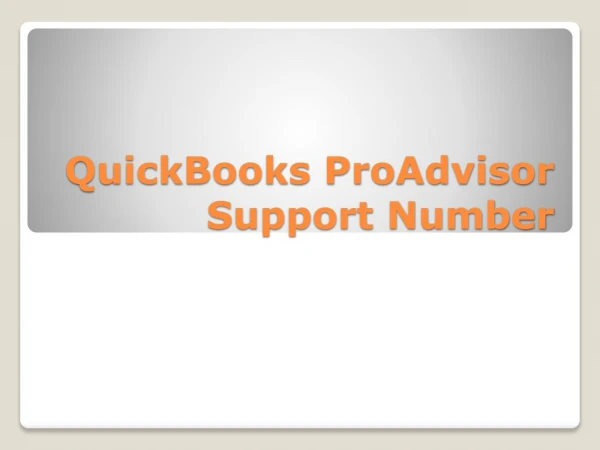Quick books proadvisor support number 18008609230