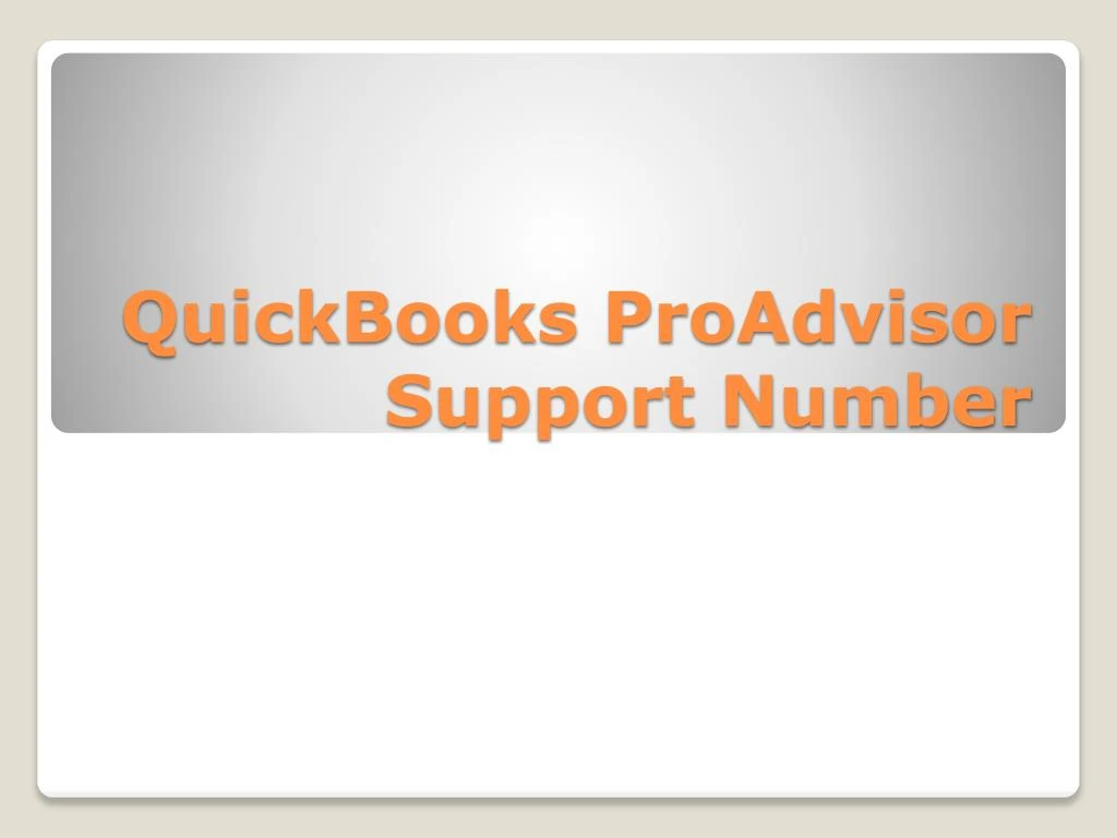 quickbooks proadvisor support number