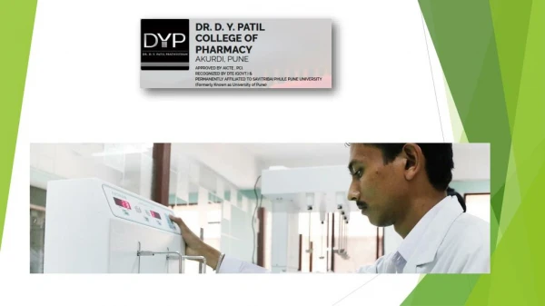 DYP - Best College for Pharmacy in Maharashtra