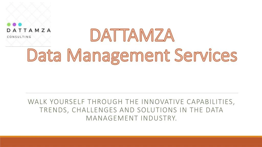 dattamza data management services