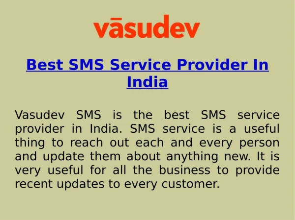 Best Bulk SMS and Transactional SMS Services In India