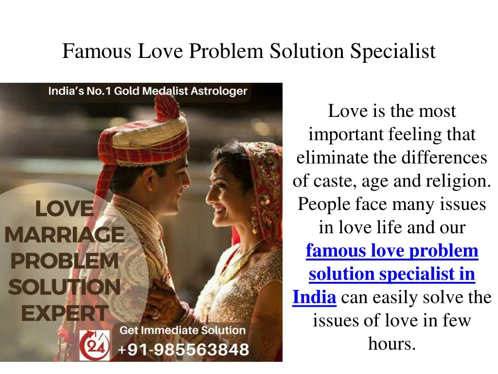 famous love problem solution specialist