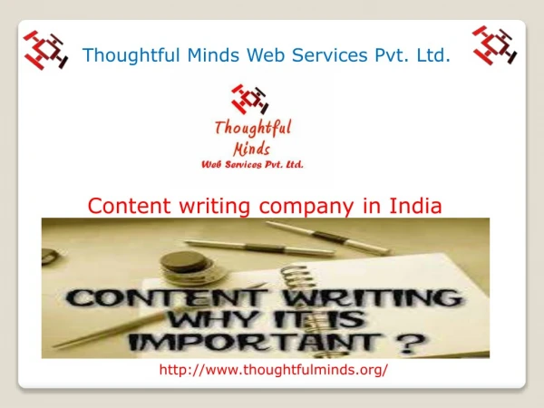 Content Writing Company in India | Thoughtfulminds