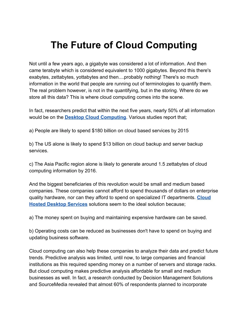 the future of cloud computing