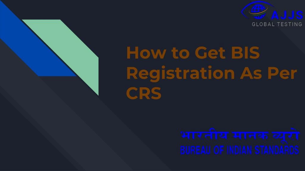 how to get bis registration as per crs