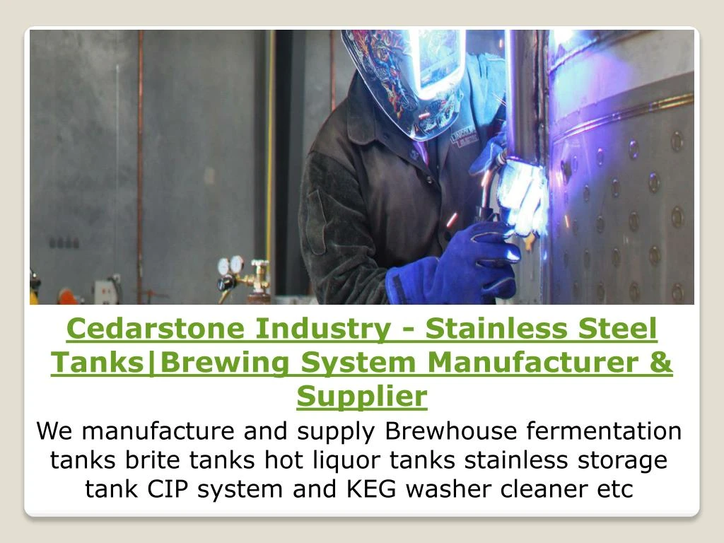 cedarstone industry stainless steel tanks brewing
