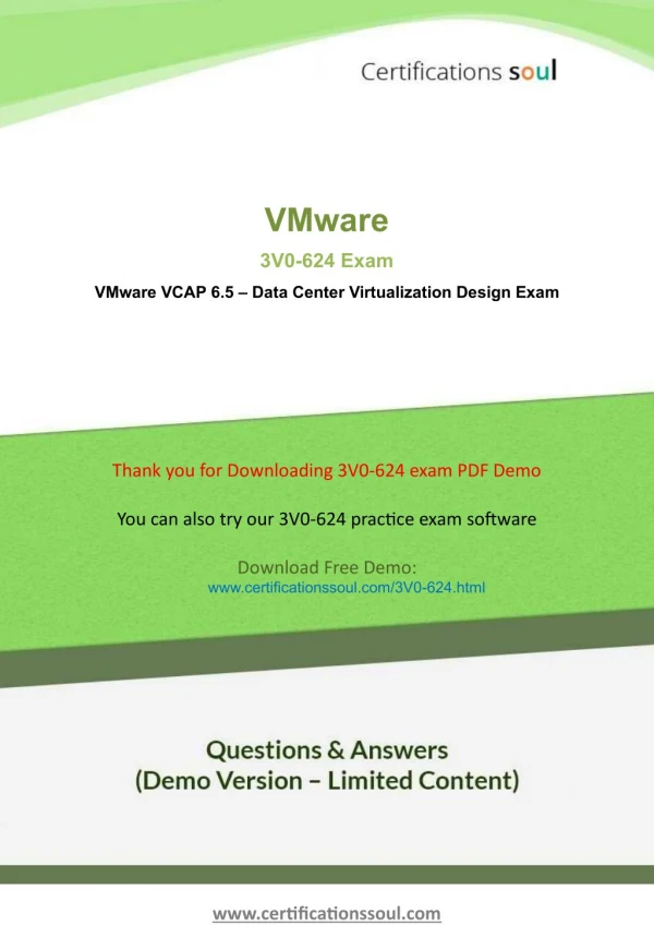 3V0-624 VMware VCAP6.5-DCV Design Exam Questions