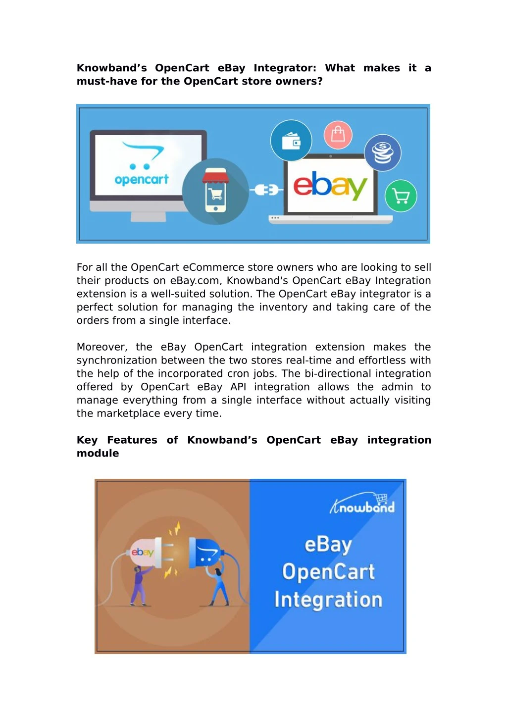 knowband s opencart ebay integrator what makes