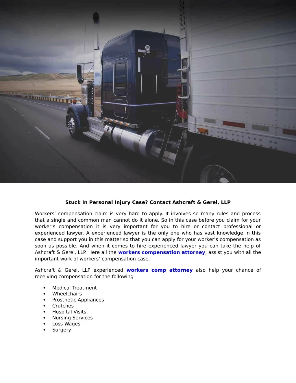 stuck in personal injury case contact ashcraft