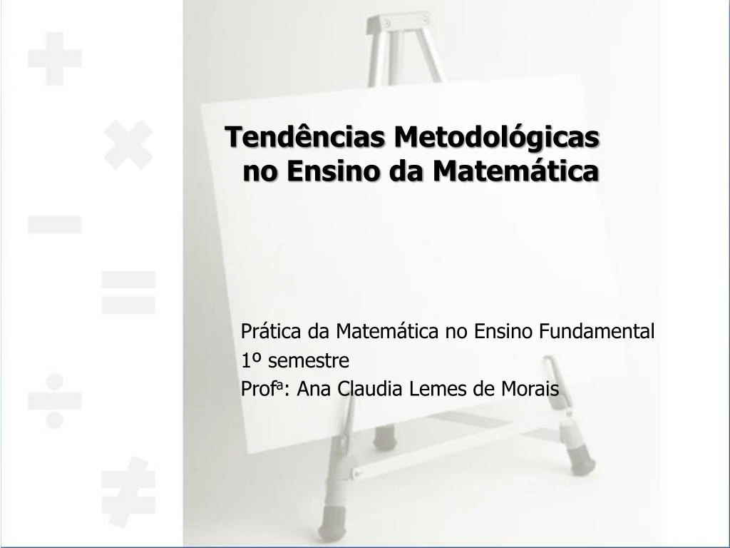 tend ncias metodol gicas no ensino da matem tica