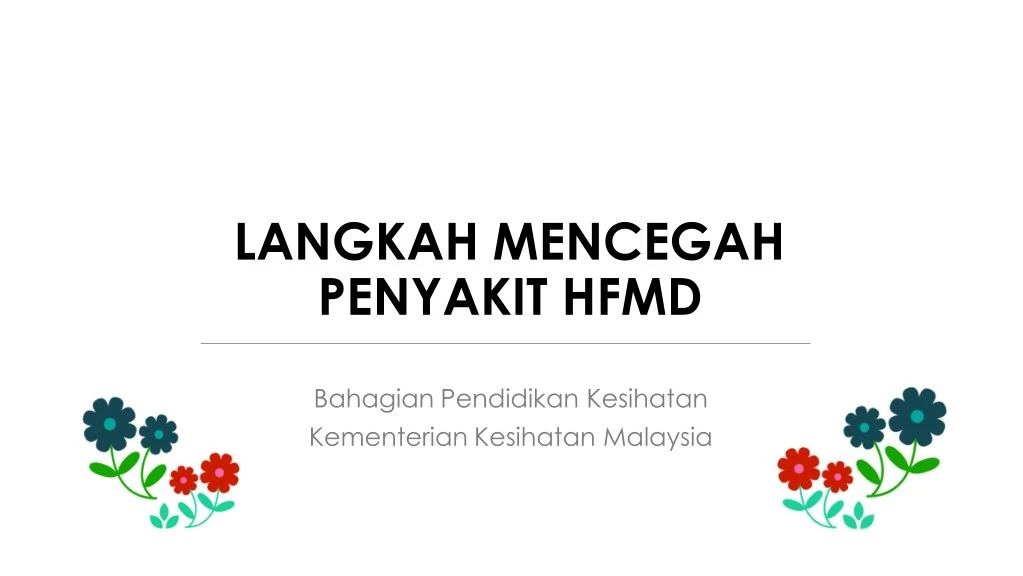 langkah mencegah penyakit hfmd