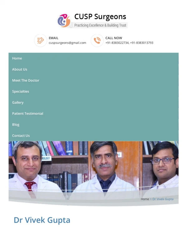 Surgical Oncology | Best Cancer Surgeon | HPB and GI Surgery | Dr. Vivek Gupta