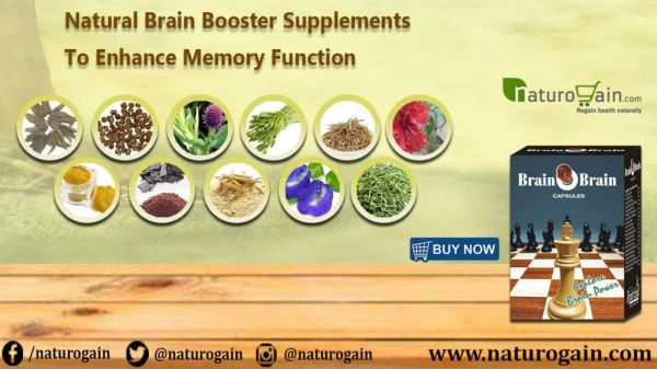 Natural Brain Booster Supplements to Enhance Memory Function
