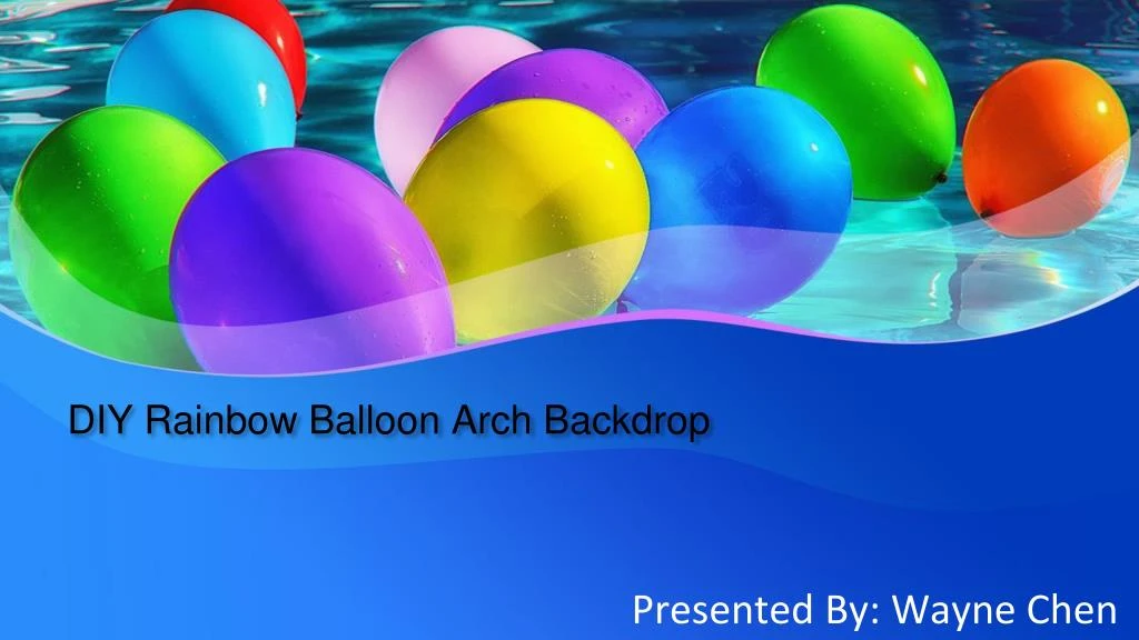 diy rainbow balloon arch backdrop