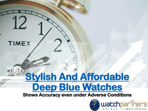Stylish and Affordable Deep Blue Watches