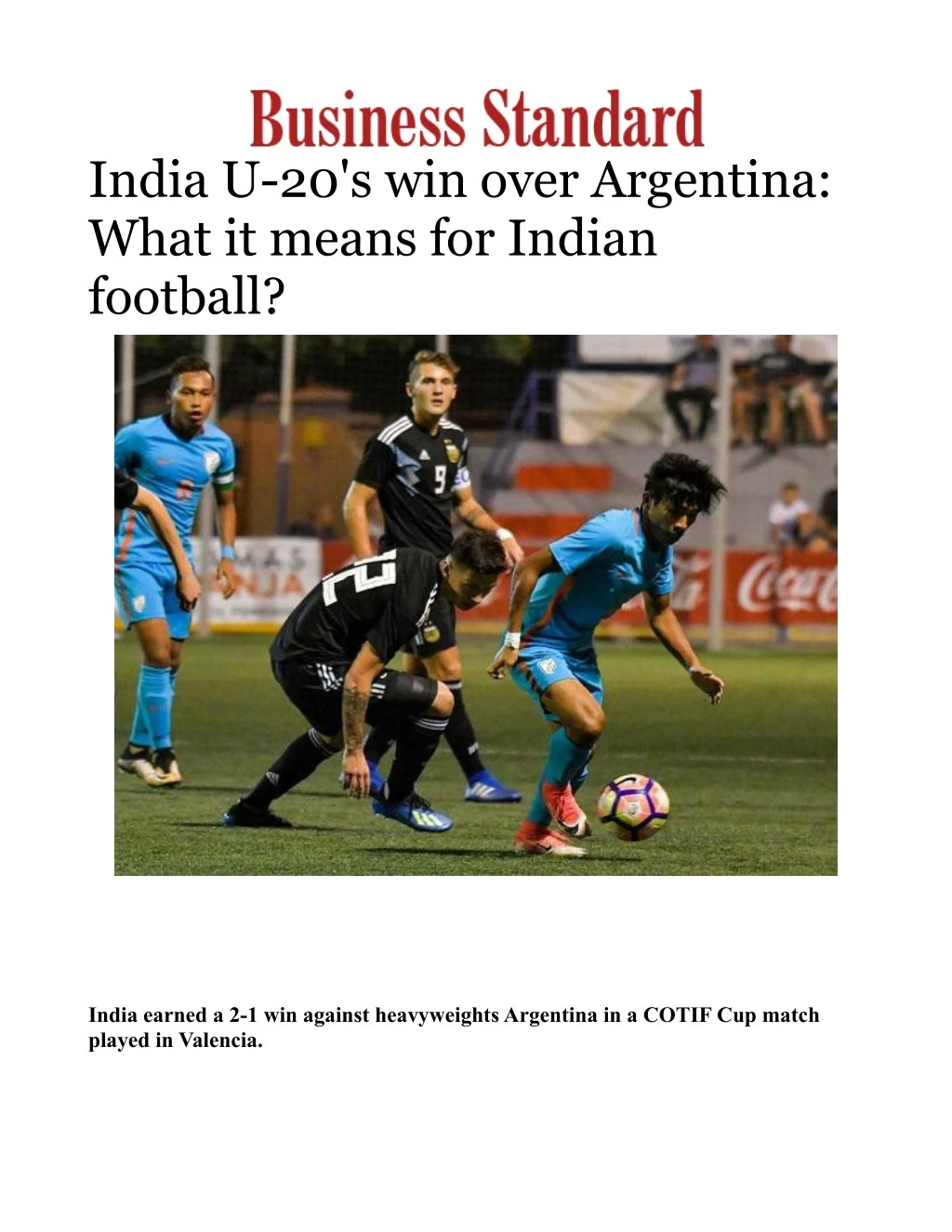 india u 20 s win over argentina what it means