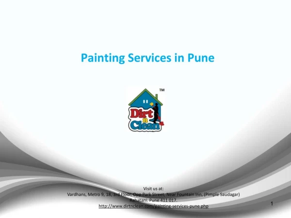 Painting Services in Pune - Dirt n Clean1.pptx