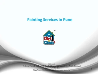 Painting Services in Pune - Dirt n Clean1.pptx - slide 1