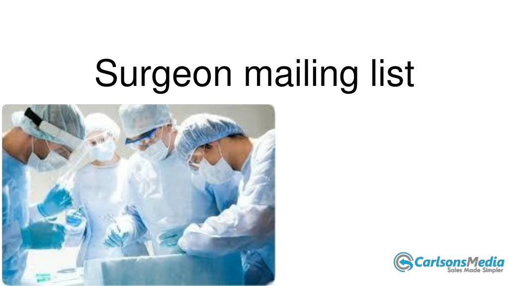 surgeon mailing list