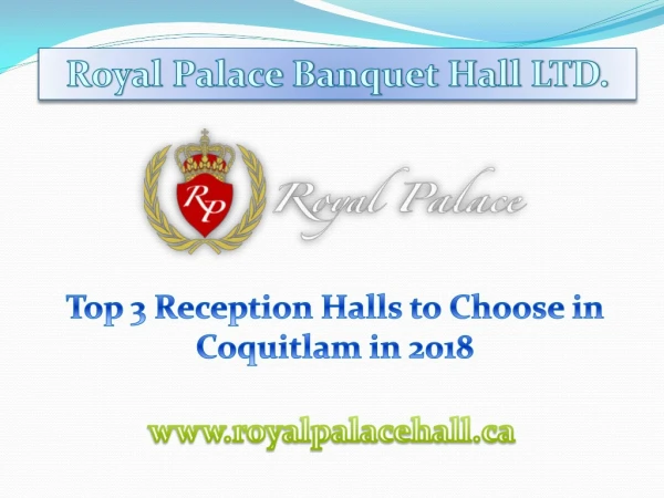 Top 3 Reception Halls to Choose in Coquitlam in 2018