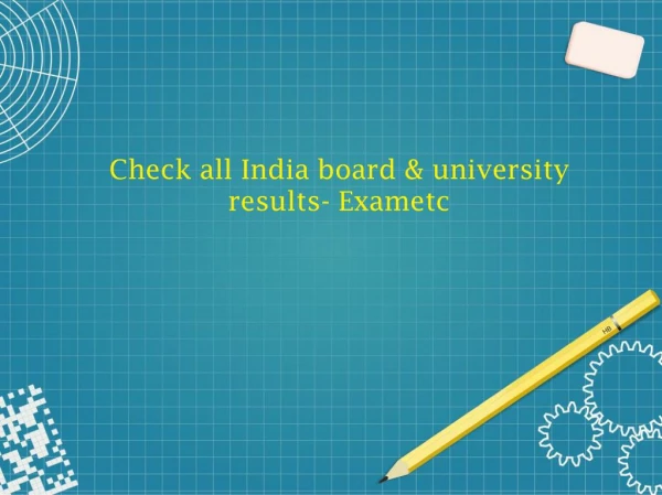 Check all india board & university results- Exametc