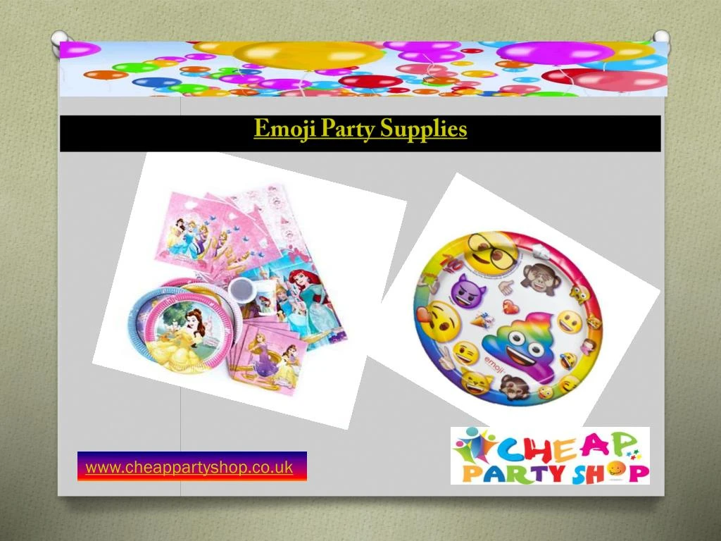 emoji party supplies