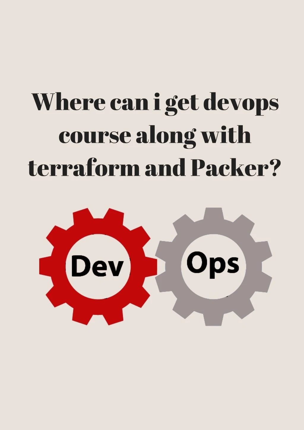 where can i get devops course along with