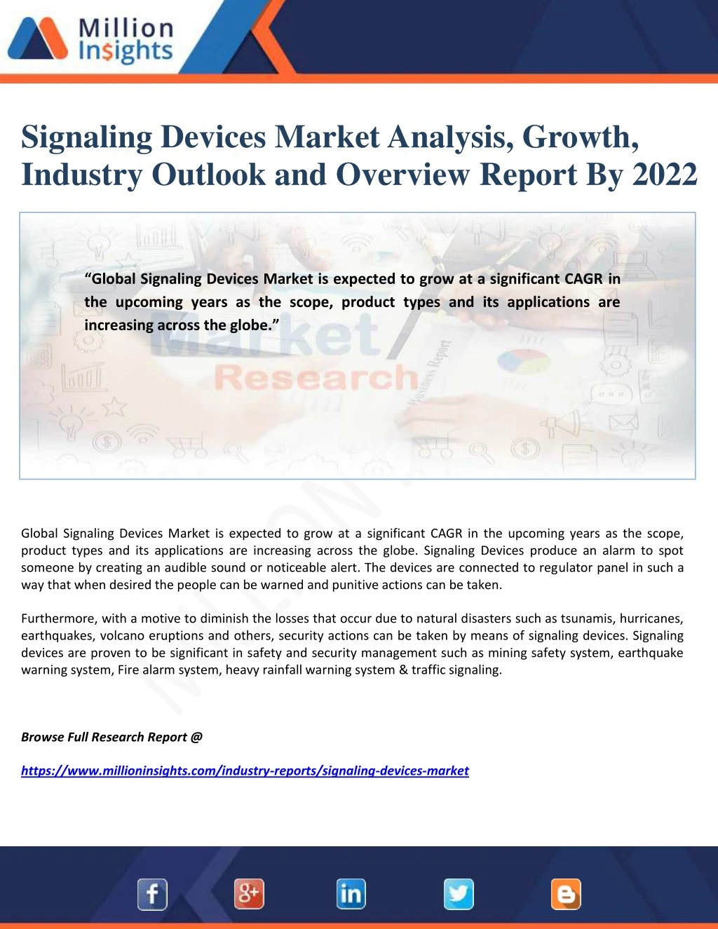 signaling devices market analysis growth industry