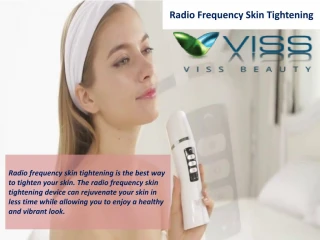 Radio Frequency Skin Tightening - slide 1