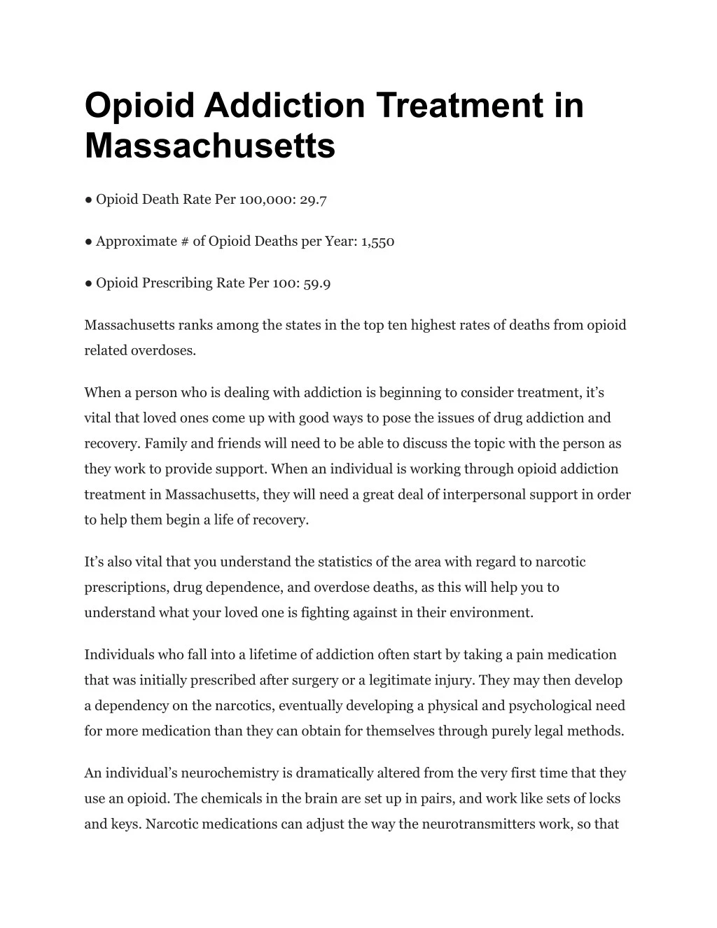 opioid addiction treatment in massachusetts