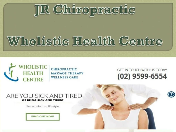 JR Chiropractic - Wholistic Health Centre