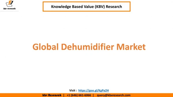 Global Dehumidifier Market