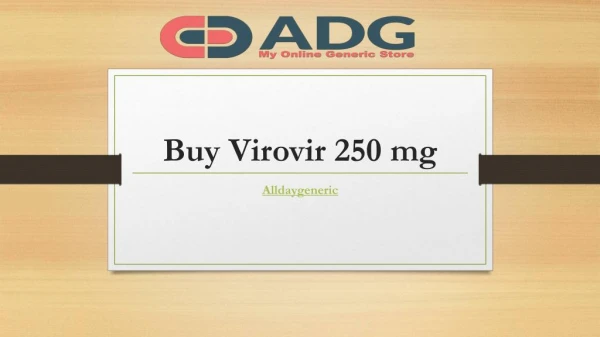 Virovir 250 mg Tablet