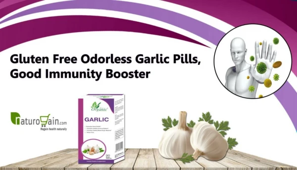 Gluten Free Odorless Garlic Pills, Good Immunity Booster
