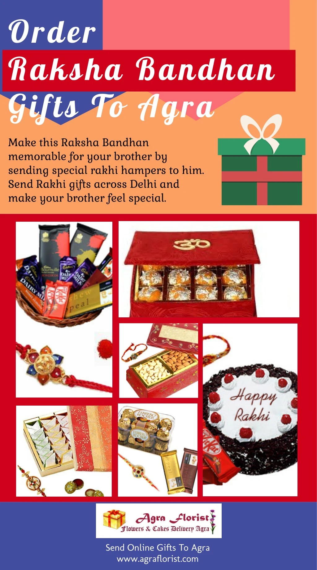 order raksha bandhan gifts to agra