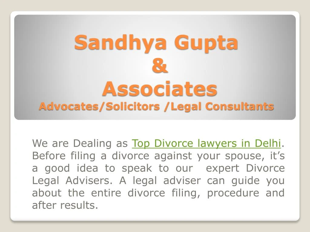 sandhya gupta associates advocates solicitors legal consultants