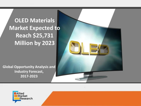 OLED Materials Market Expected to Reach $25,731 Million by 2023