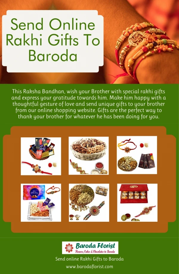 Send Online Rakhi Gifts To Baroda