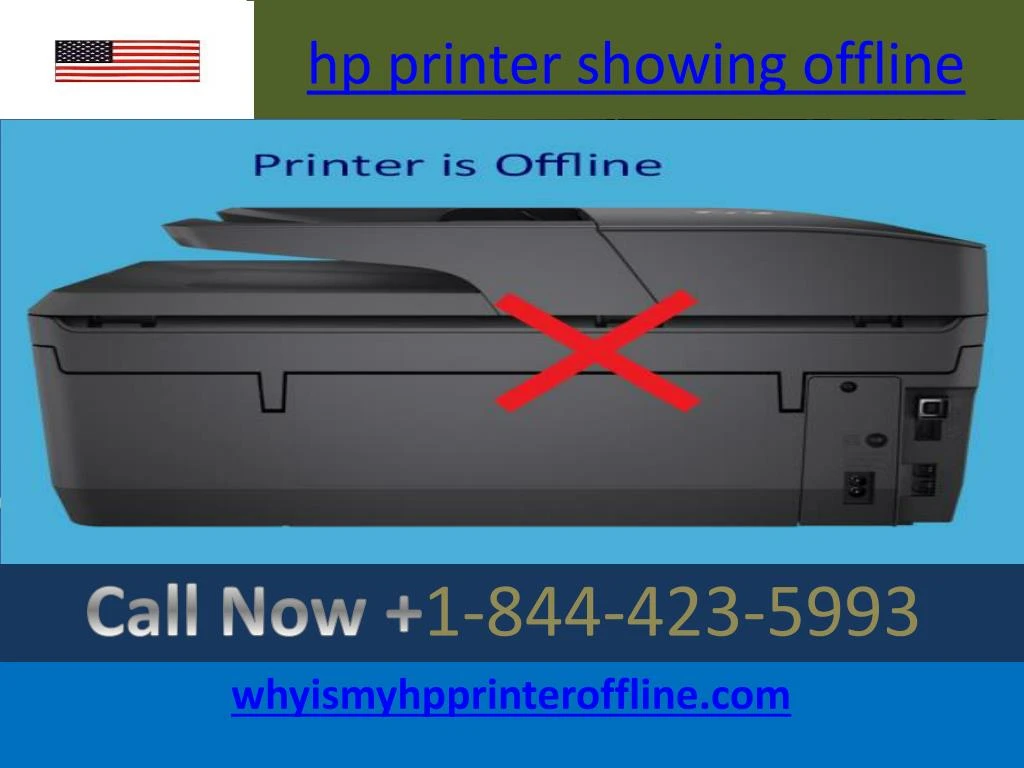 hp printer showing offline