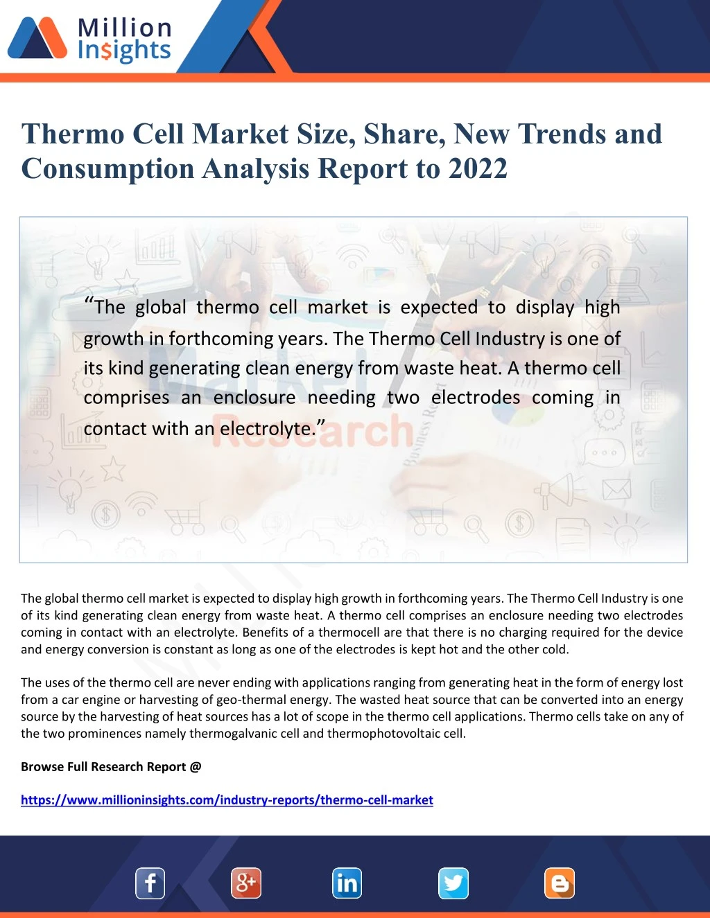 thermo cell market size share new trends