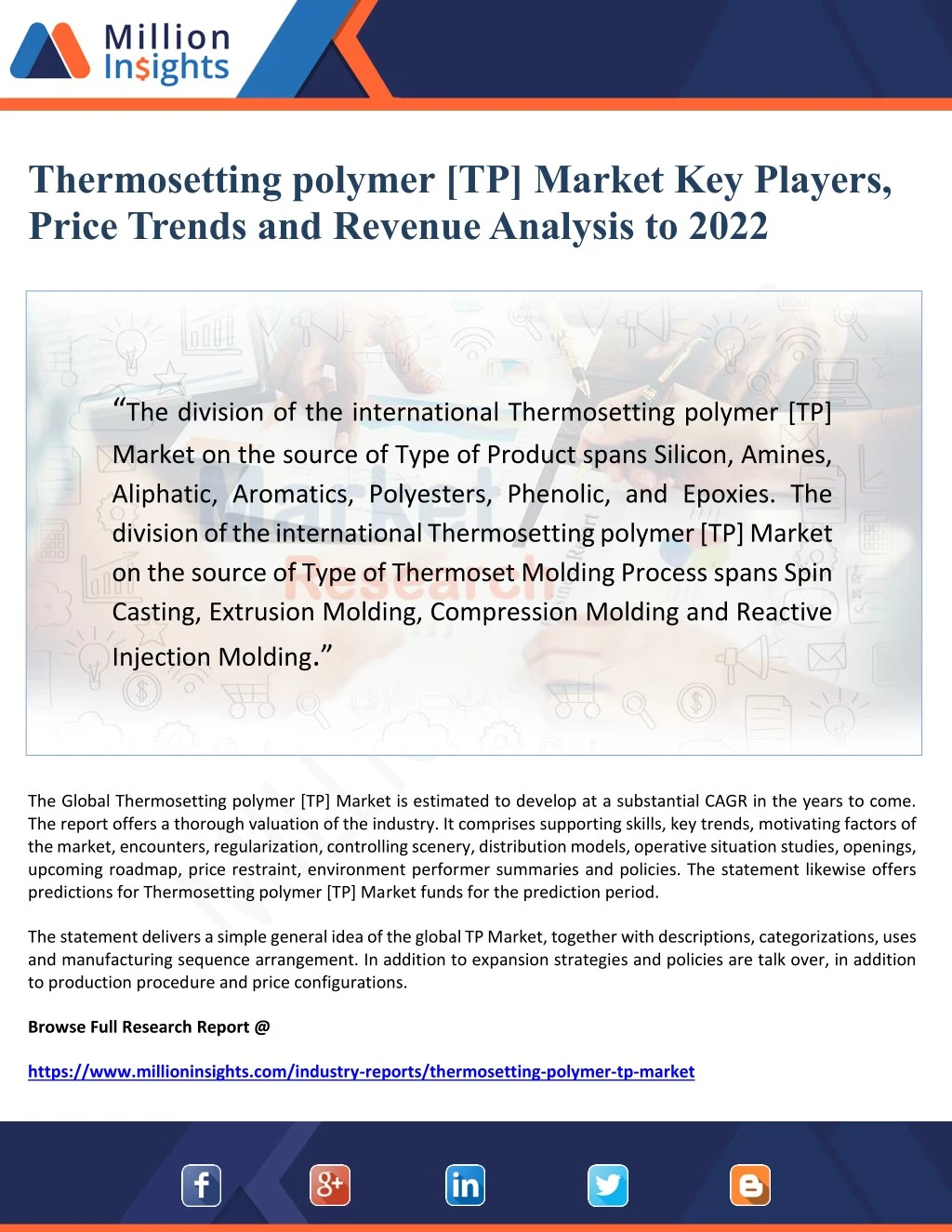 thermosetting polymer tp market key players price