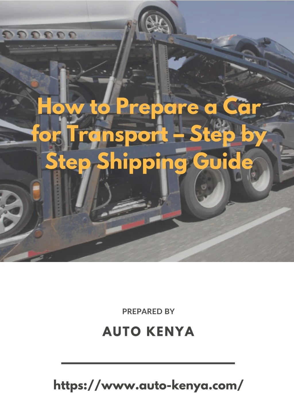how to prepare a car for transport step by step