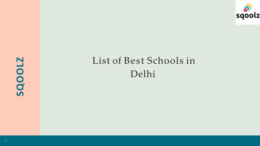 list of best schools in delhi