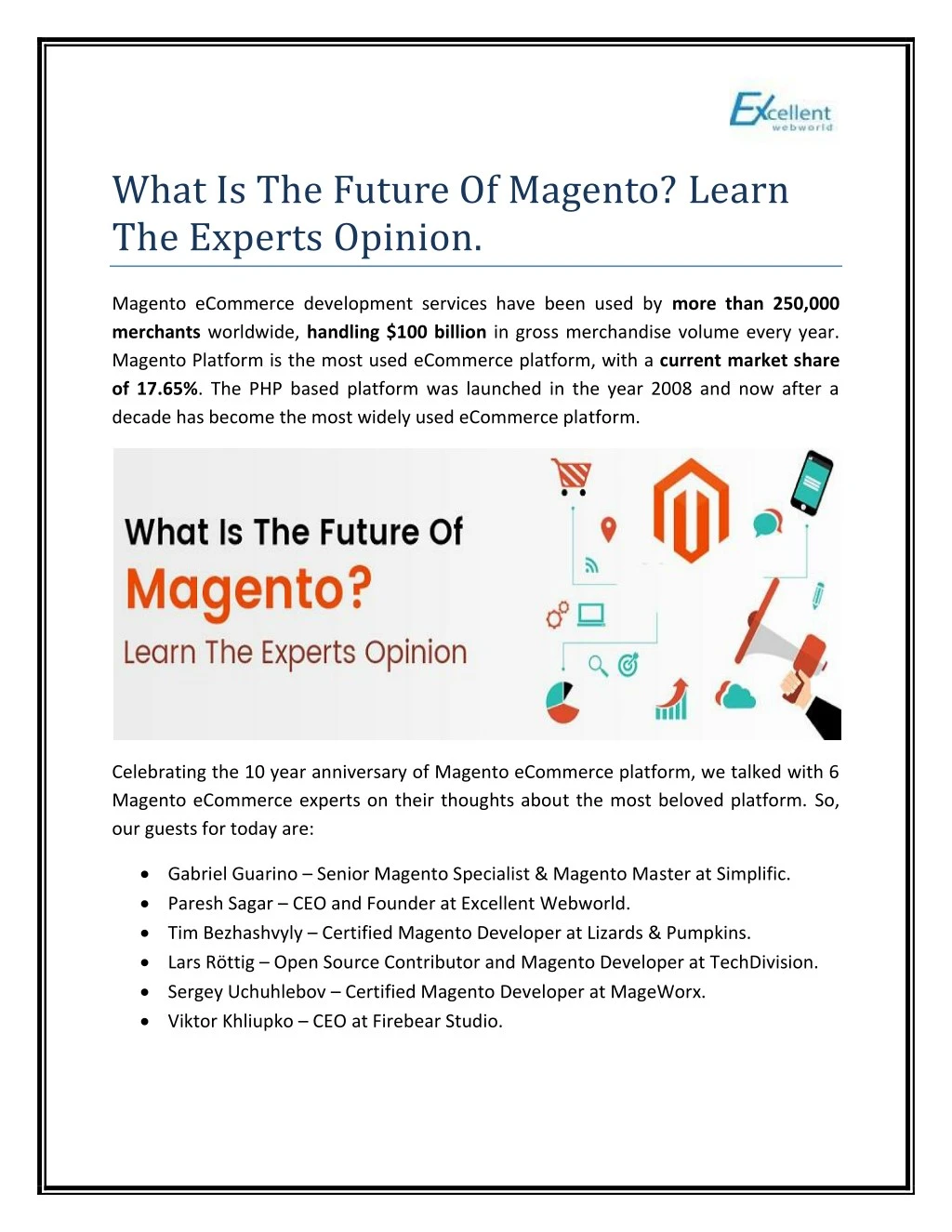 what is the future of magento learn the experts