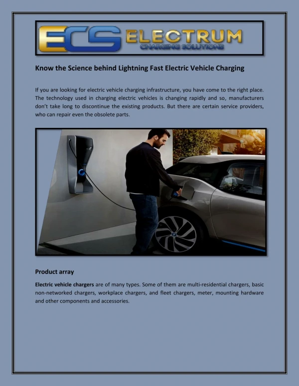 Know the Science behind Lightning Fast Electric Vehicle Charging
