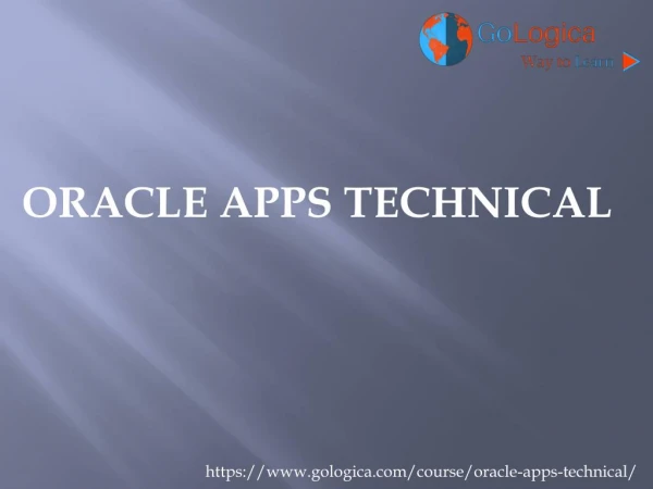 Oracle Apps Technical Online Training