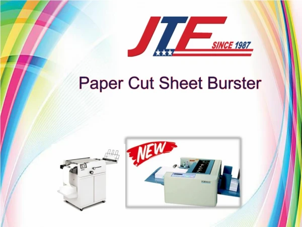 Paper Cut Sheet Burster | Shop Online