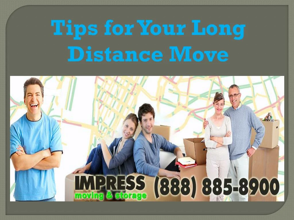 tips for your long distance move