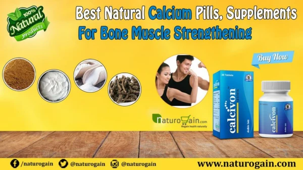 Best Natural Calcium Pills, Supplements for Bone, Muscle Strengthening